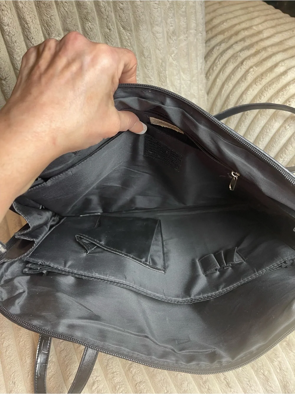 Coldwater Creek Black Interior Organizer Pouch